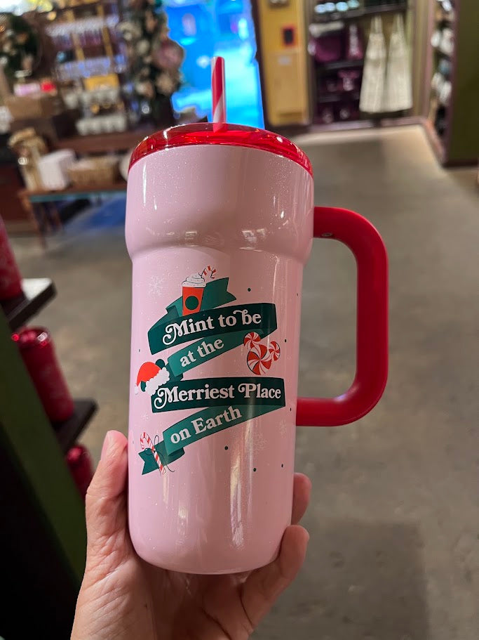 Mint to be at the Merriest Place on Earth Starbucks Metal Tumbler