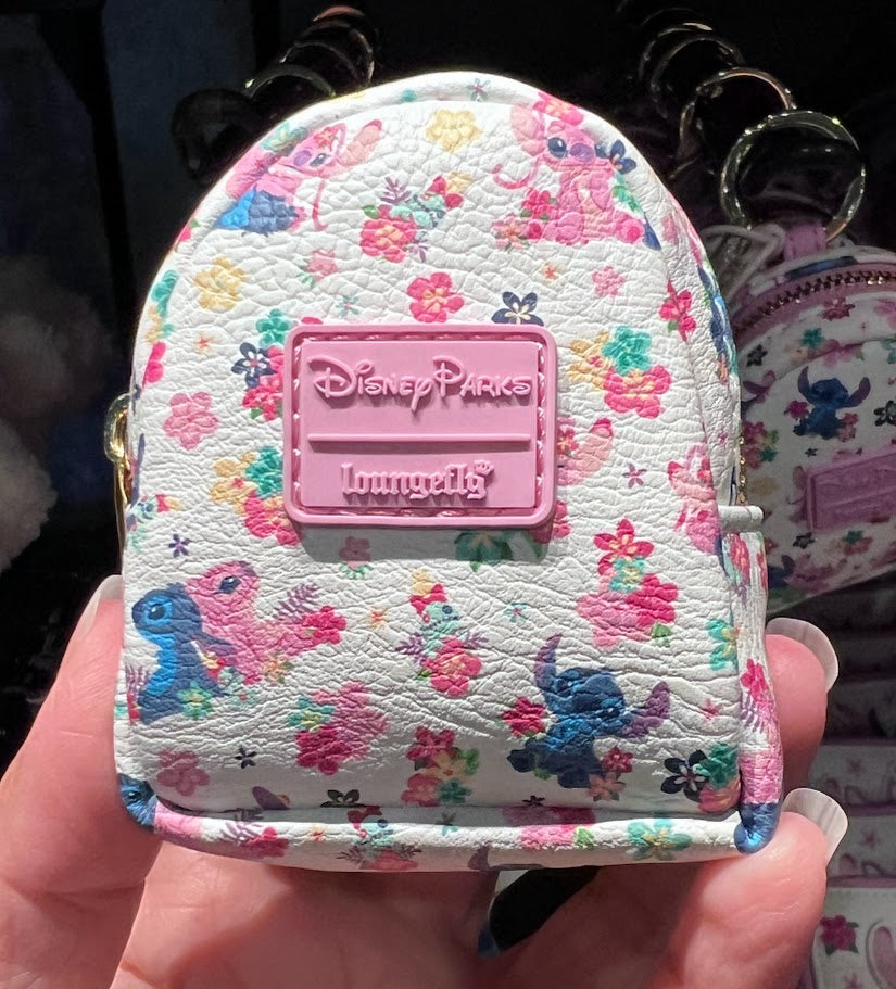 Stitch & Angel Mini Loungefly Bag Charm Keychain