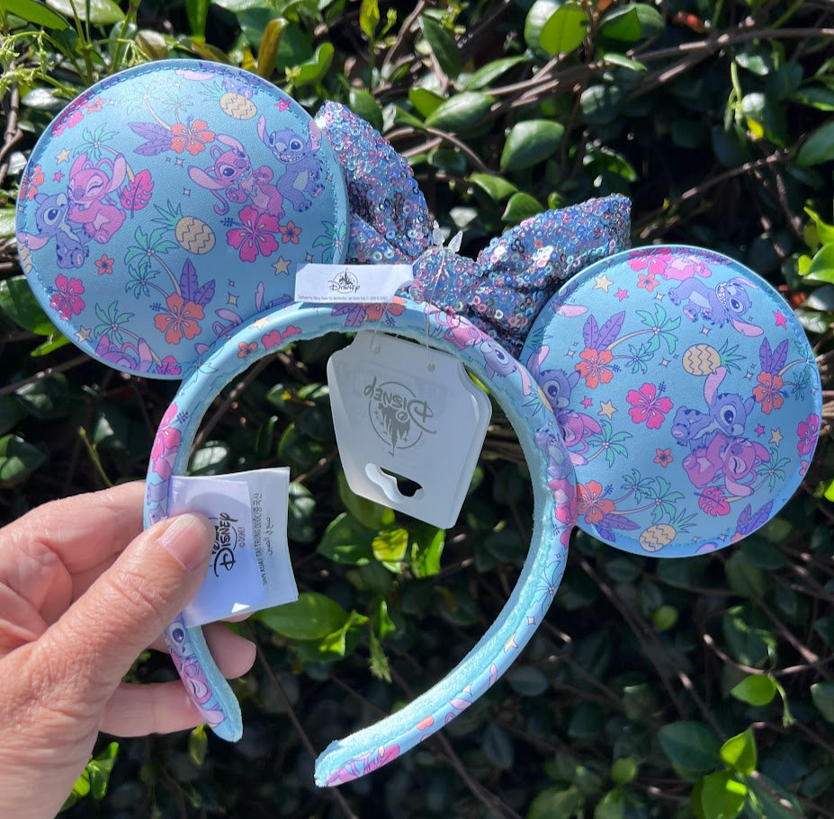 Stitch & Angel Minnie Mouse Ears Headband