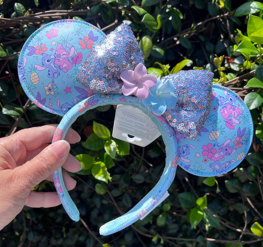 Stitch & Angel Minnie Mouse Ears Headband