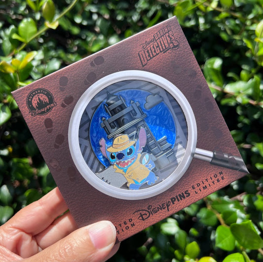 Stitch Daring Detectives Limited Edition Mini Jumbo Disney Pin