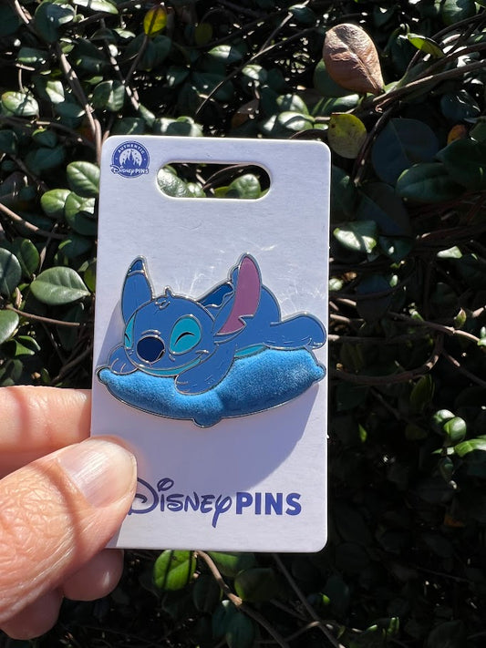 Stitch Sleeping on a Pillow Disney Pin