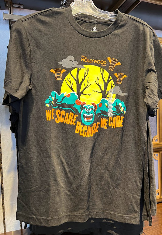 Sulley Monsters Inc We Scare Because We Care Halloween Adult T-Shirt