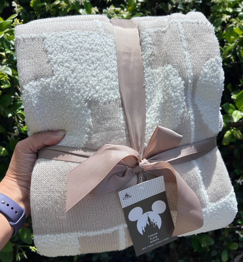 Tan Mickey Icons Disney Throw