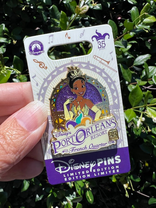 Tiana Port Orleans French Quarter 35th Anniversary Disney Pin