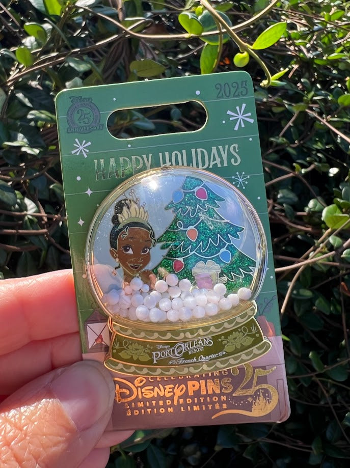 Tiana Port Orleans Riverside Resort Happy Holidays 2025 Disney Pin