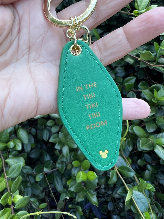 Enchanted Tiki Room WDW Logo Mania Keychain Bag Clip
