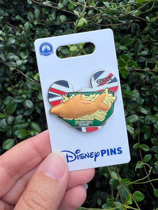 Fish & Chips United Kingdom Epcot World Showcase Disney Pin