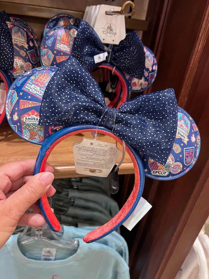 Walt Disney World 55th Anniversary Minnie Mouse Ears Headband