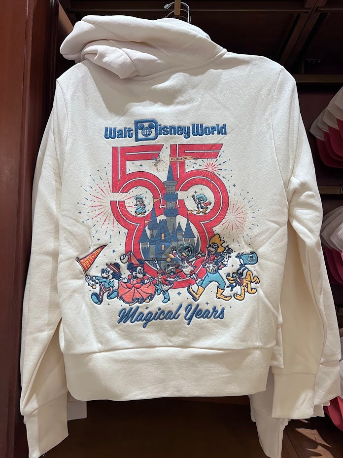 Walt Disney World 55th Anniversary Zippered Adult Hoodie