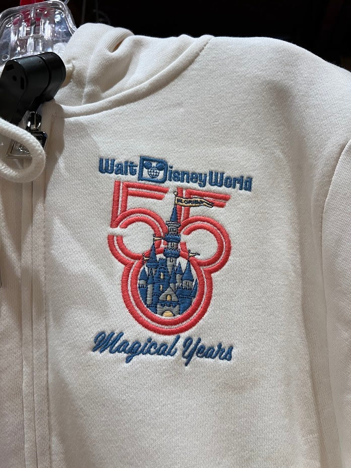 Walt Disney World 55th Anniversary Zippered Adult Hoodie