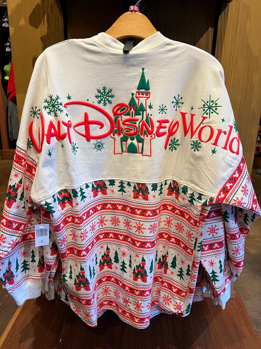Mickey Mouse Walt Disney World Christmas Adult Spirit Jersey