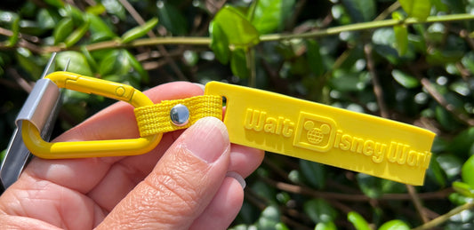 Walt Disney World Yellow Strap Keychain
