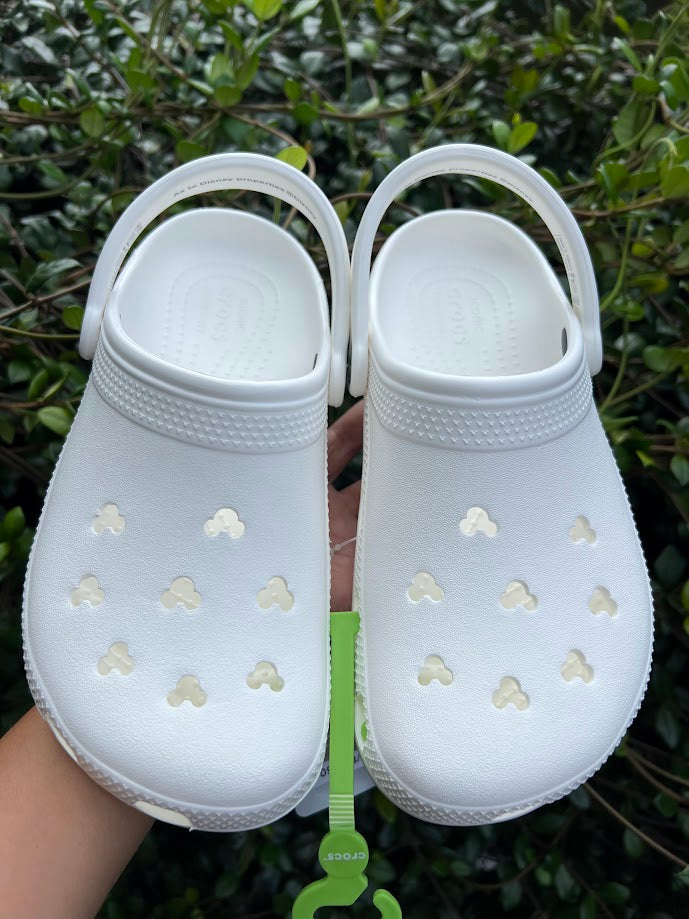 White Mickey Icon Adult Disney Crocs