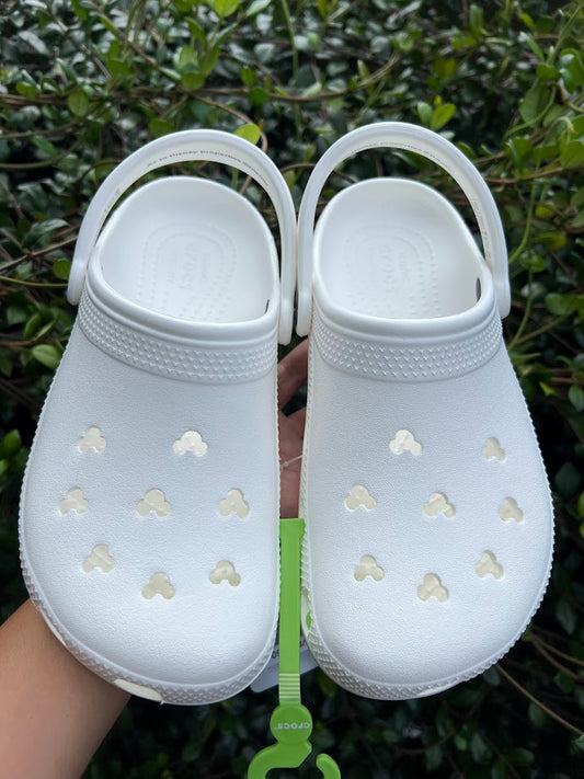 White Mickey Icon Adult Disney Crocs