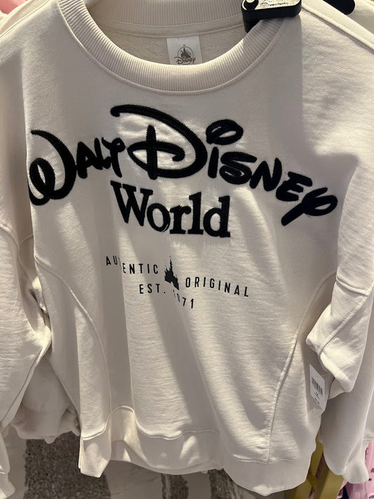 White Walt Disney World Adult Sweatshirt