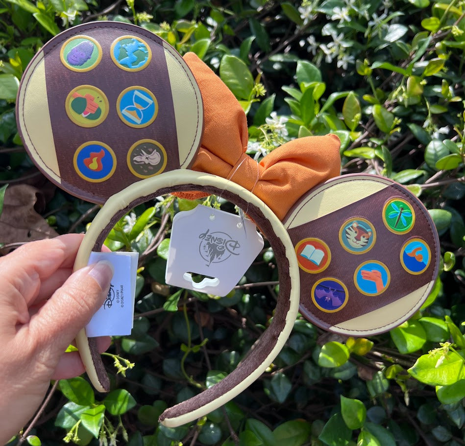 Wilderness Explorers Badges Minnie Mouse Ears Headband