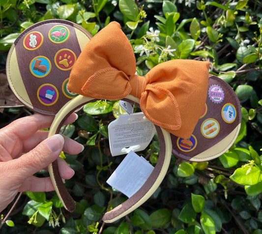 Wilderness Explorers Badges Minnie Mouse Ears Headband
