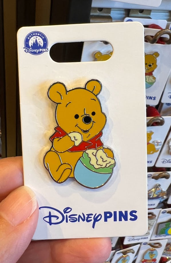 Winnie the Pooh Eating Hunny Disney Pin – Shopping the Parks