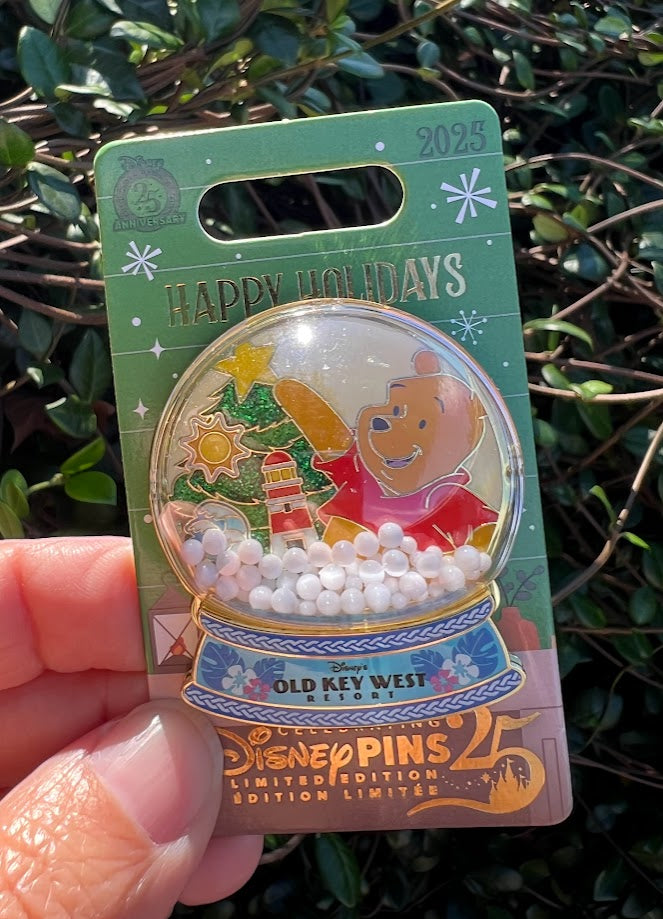 Winnie the Pooh Old Key West Resort Happy Holidays 2025 Disney Pin