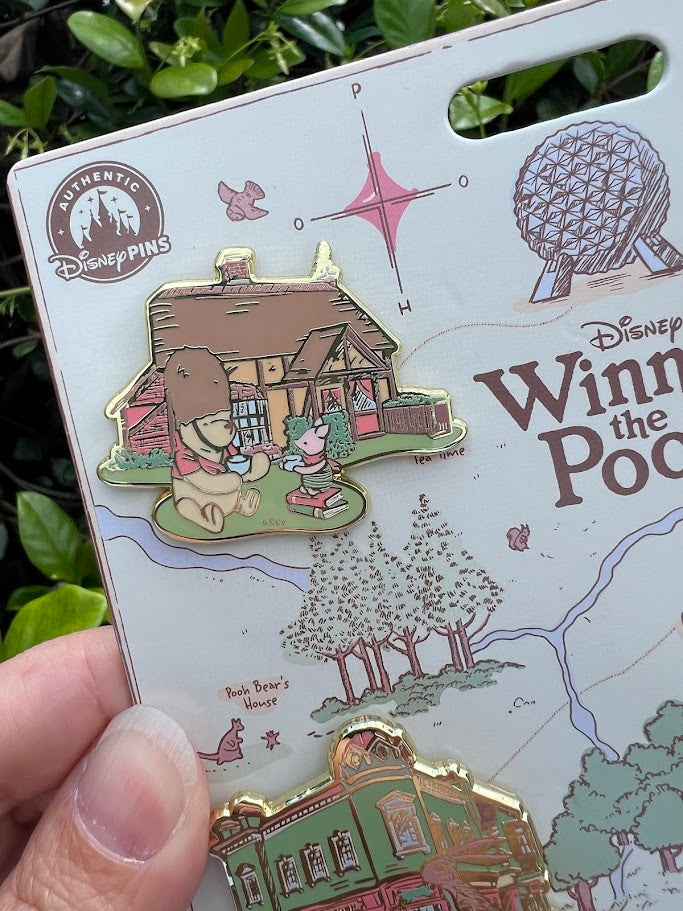 Winnie the Pooh Epcot United Kingdom Pavilion 4 Disney Pin Set