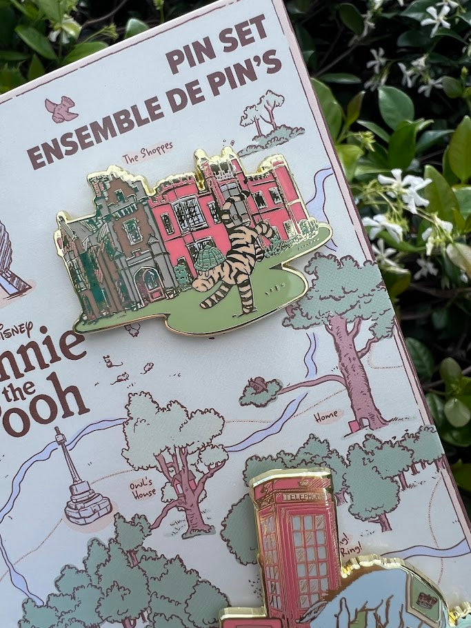 Winnie the Pooh Epcot United Kingdom Pavilion 4 Disney Pin Set