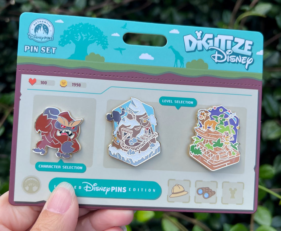 Yeti Expedition Everest & Festival of the Lion King Digitize Disney Pin Set