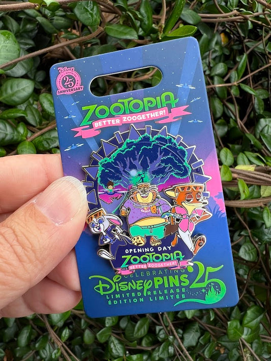 Zootopia Better Zoogether Opening Day Limited Release Disney Pin